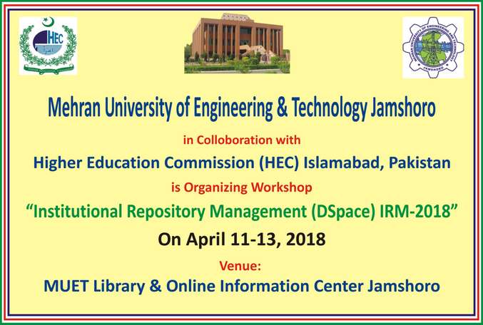 Three days workshop on “Institutional Repository Management (D space) IRM-2018
