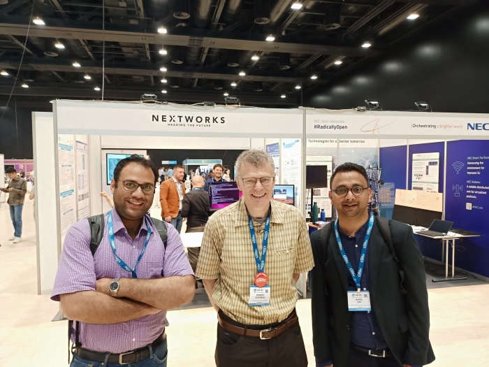 Figure 2: A picture with forthcoming President of IEEE Communication Society for the year 2024 (left to right: Dr. Umair Ahmed Korai, Prof. Robert Schober, Dr. Kapal Dev (MTU, Ireland & MUET Alumni)).