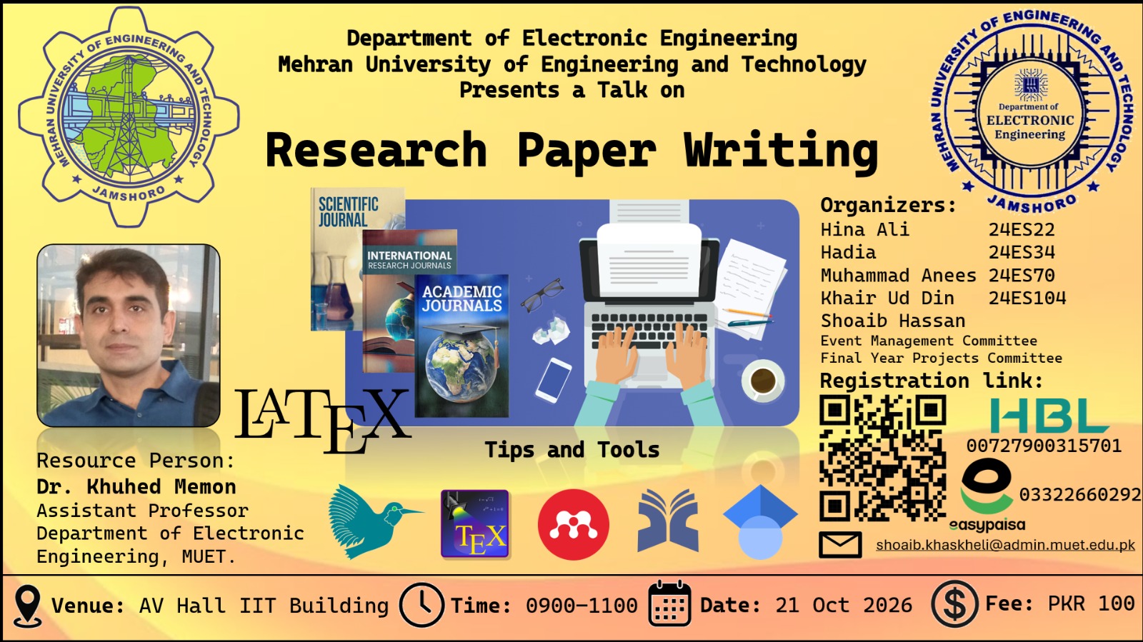 Research paper writing flyer