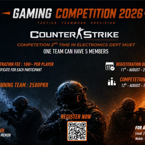 Gaming competition flyer